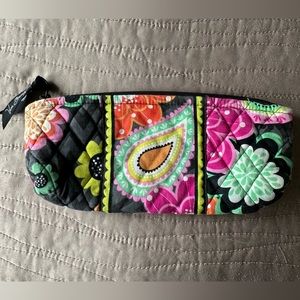 Vera Bradley Ziggy Zinnia zip pouch floral paisley pink